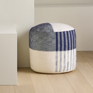 Kaia 16" Pouf - Blue Multi