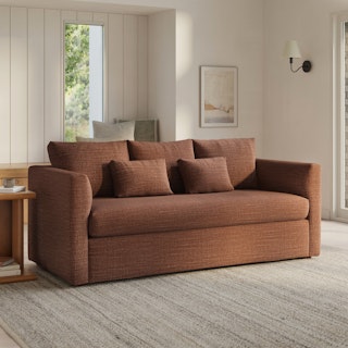 Marina 80" Sofa - Napa Rust